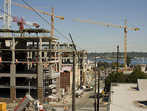 Construction in South Lake Union