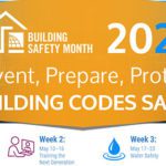 Building Safety month promotional image for May 2021.