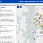 Tree Public Notice map.