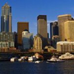 City of Seattle waterfront and skyline